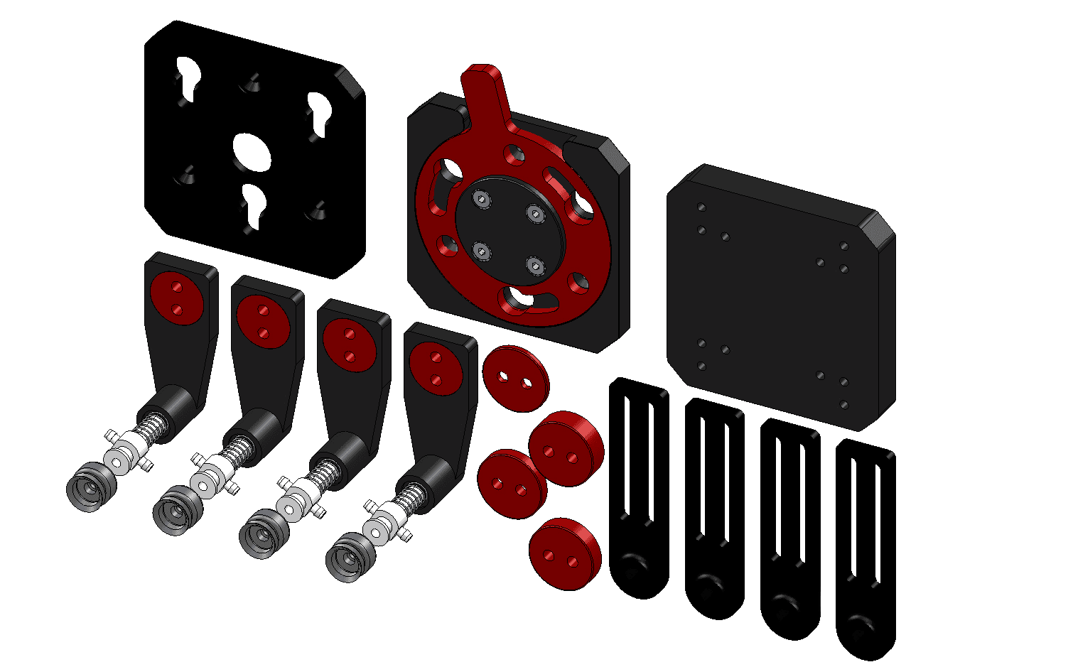 Vacuum gripper sample kit mounting plate